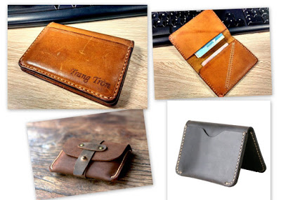 cách may ví da tại nhà