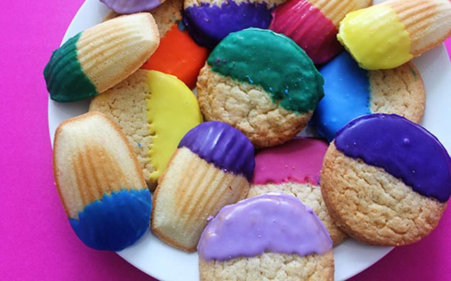 Cách làm bánh quy khối màu  