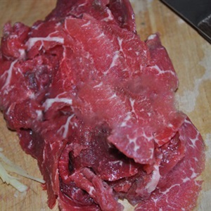 Canh rau cải thịt bò