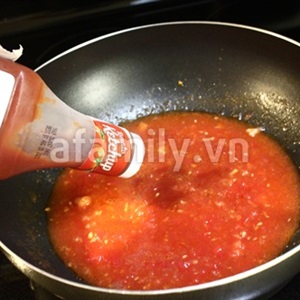 Cơm ngon với món thịt viên xốt cà chua