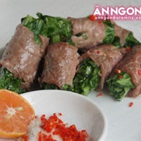 Bò cuốn cải nướng ngon tuyệt