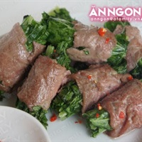 Bò cuốn cải nướng ngon tuyệt