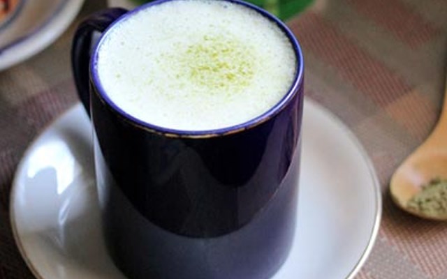 Cách làm Latte trà xanh  