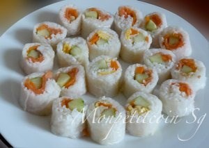 Bánh tráng cuốn Maki sushi  