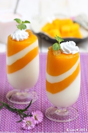 Mango yaourt verrines  