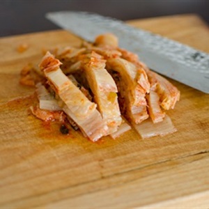 Spaghetti kimchi