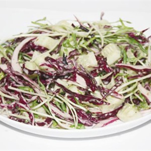 Salad rau mầm trộn bắp cải tím