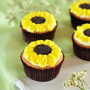 Cupcake hoa mặt trời