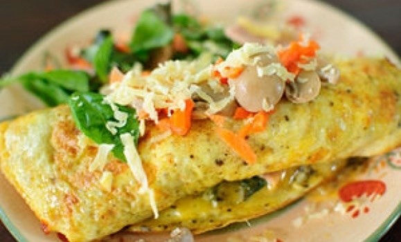Trứng omelet  