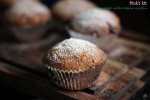 Muffin chocolate trắng với cam  