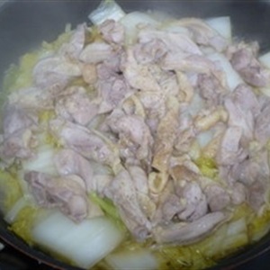 Thịt gà xào cải thảo