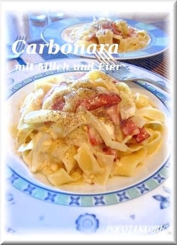 Món Carbonara trứng sữa thơm ngon  