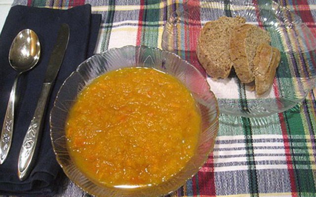 Cách làm soup khoai lang bí đỏ  