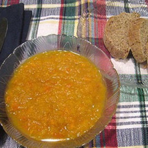 Soup khoai lang bí đỏ