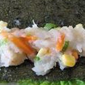 Mix hải sản cho món "sushi" là lạ