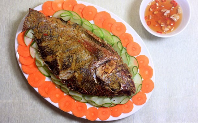 Cách làm cá rô phi nướng sả ớt  