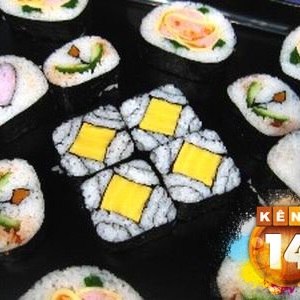 Để gói được sushi có hoa văn thì thế nào nhỉ?