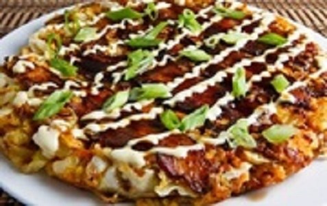 Okonomiyaki của vùng Osaka ngon tuyệt  