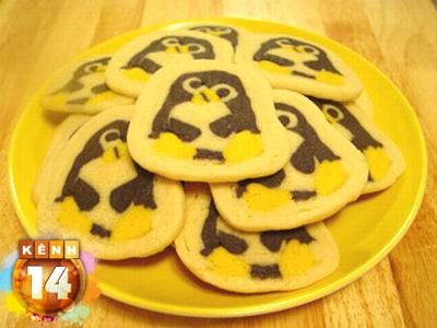 Cookies chim cánh cụt ngồ ngộ  