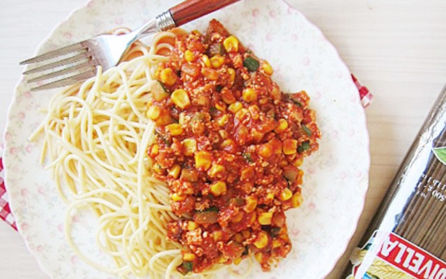Cách làm spaghetti bắp  