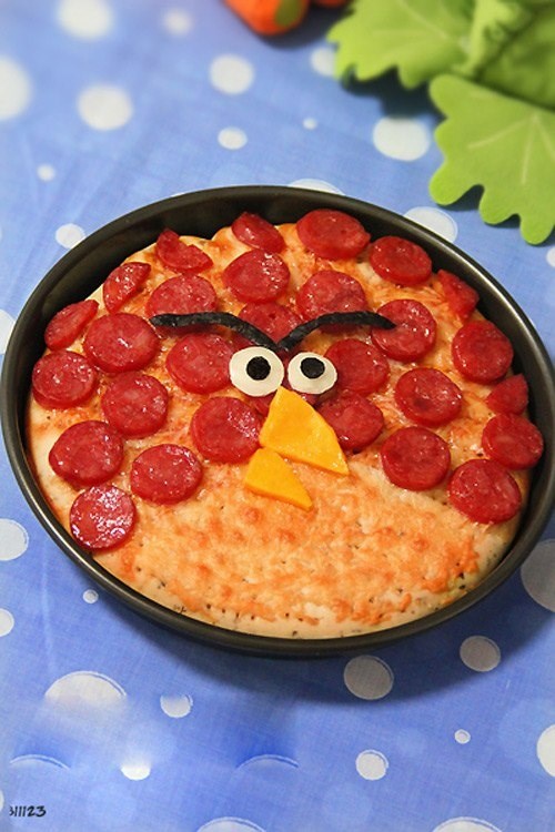 Pizza Angry bird xúc xích siêu ngon!!!  