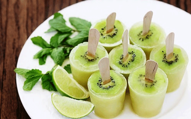 Cách làm kem cây kiwi  