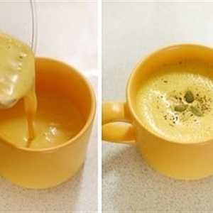 Pha tách trà bí ngô cafe thế nào nhỉ!