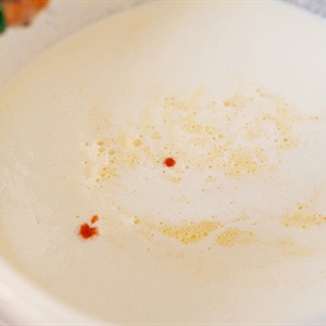 Soup bắp xay sữa trứng