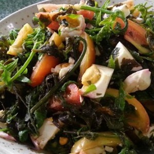 Salad rau dớn trứng muối