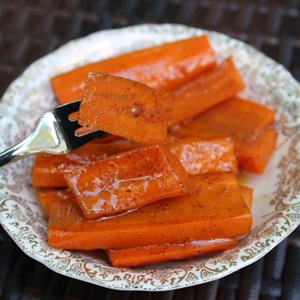 Cà rốt nướng bơ đường nâu