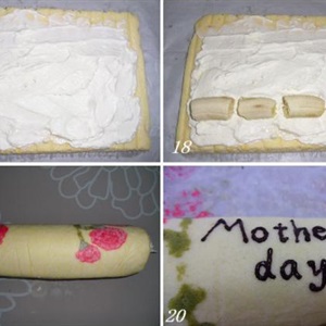 Bánh gato cuộn cho ngày của Mẹ