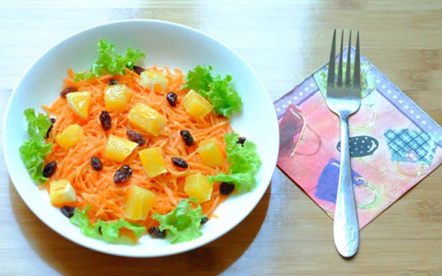 Cách làm salad cà rốt và cam  