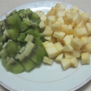 Thạch kiwi mix táo